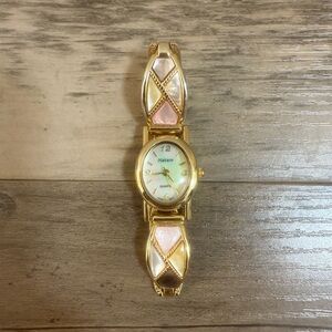 Vintage Nature Gold Mother of Pearl Watch